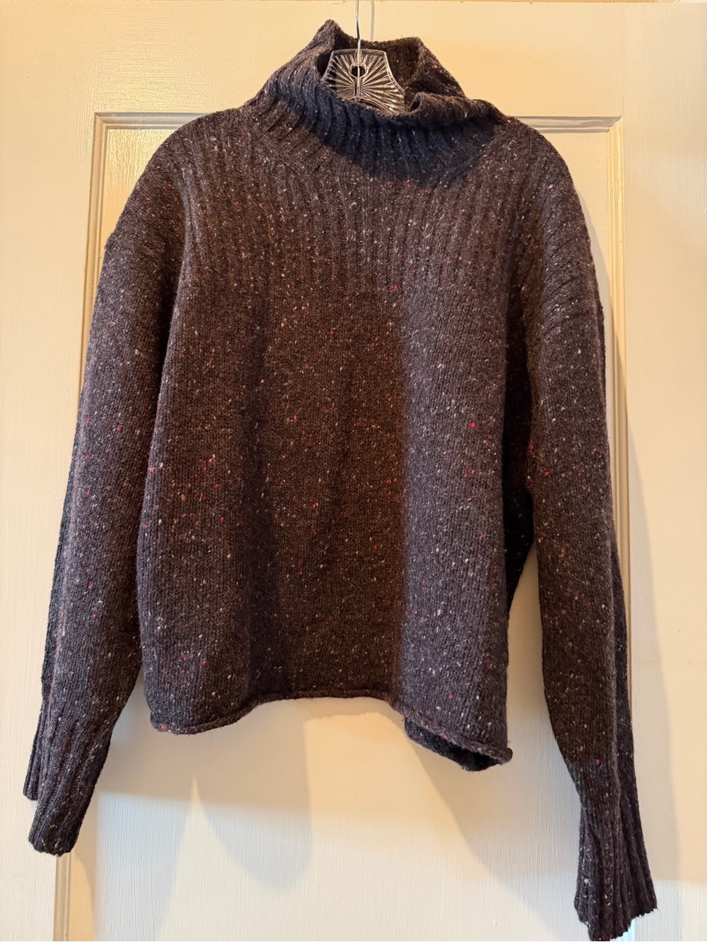 Women's Speckled Turtleneck Sweater